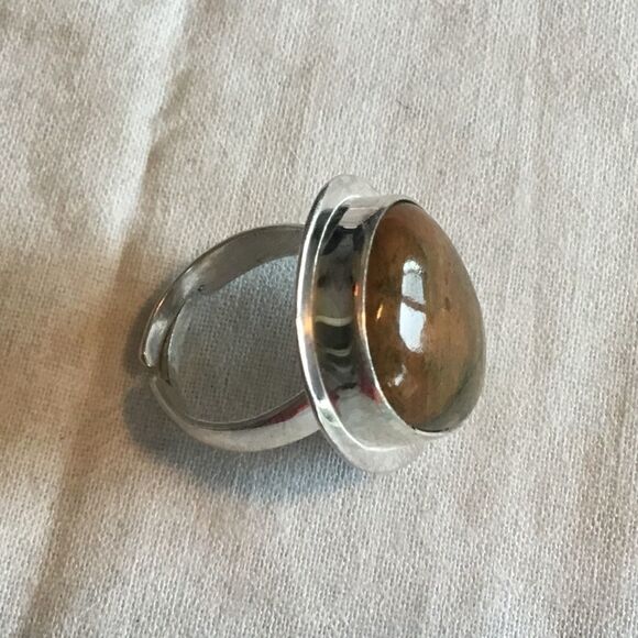 NWOT. Sterling Silver Ocean Jasper Ring - Picture 2 of 13